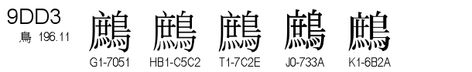 U+9DD3